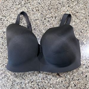 CACIQUE Lightly Lined T Shirt Bra Wireless 38I Black